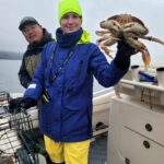 Valentina Shevchenko Instagram - #DungenessCrab of Puget Sound 🦀 Winter fishing is so adventurous 🙂 #WinterFishing #WashingtonState #PugetSound