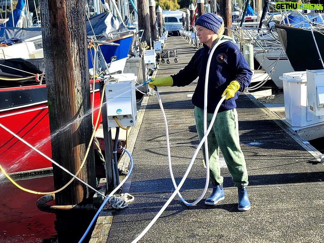 Valentina Shevchenko Instagram - I was missing my lovely #NordicTug so much 😍 Taking care of this beauty, because hull out and bottom painting are next ⏭️ 🥾 @hukgear #WashingtonState #PugetSound #FallVibes #OnWater #Navigation #Sailor #Captain #travel #traveldiaries #travelphotography #travelnow Puget Sound, Washington