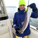 Valentina Shevchenko Instagram - Also, I caught ashark 🦈 🙂 #PugetSound #Fishing #Shark