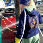 Valentina Shevchenko Instagram - I was missing my lovely #NordicTug so much 😍 Taking care of this beauty, because hull out and bottom painting are next ⏭️ 🥾 @hukgear #WashingtonState #PugetSound #FallVibes #OnWater #Navigation #Sailor #Captain #travel #traveldiaries #travelphotography #travelnow Puget Sound, Washington