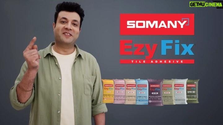 Varun Sharma Instagram - SOMANY Ezy Fix Tile Adhesives & Grouts! No more waiting for tiles to set... Ab Mazbooti Se Tiles Set Karo, Turant! Ready to redefine your tiling experience? Let’s get fixing! #SomanyEZYFIX #MazbootiSeJodeTurant