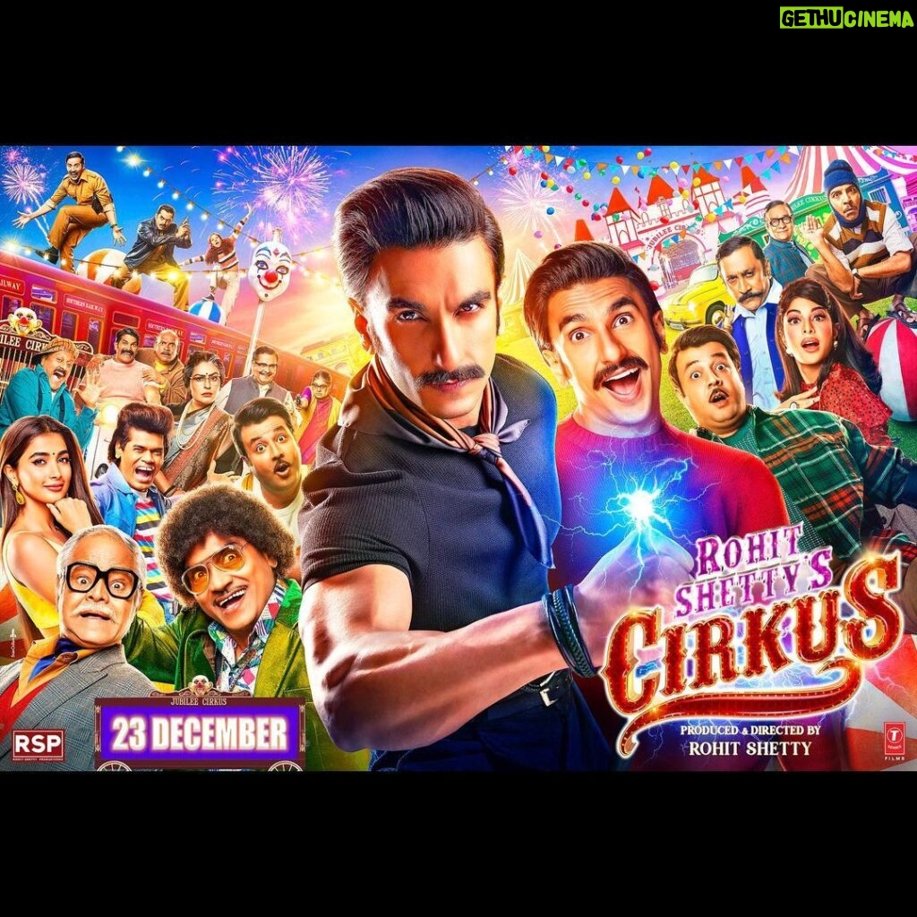 Varun Sharma Instagram - Eagerly waiting for YOU ALL to witness this double dose of fun 😍💯 See you'll at the movies ❤️🎪 #CirkusThisChristmas @itsrohitshetty Sir @rohitshettyproductionz @tseriesfilms @tseries.official