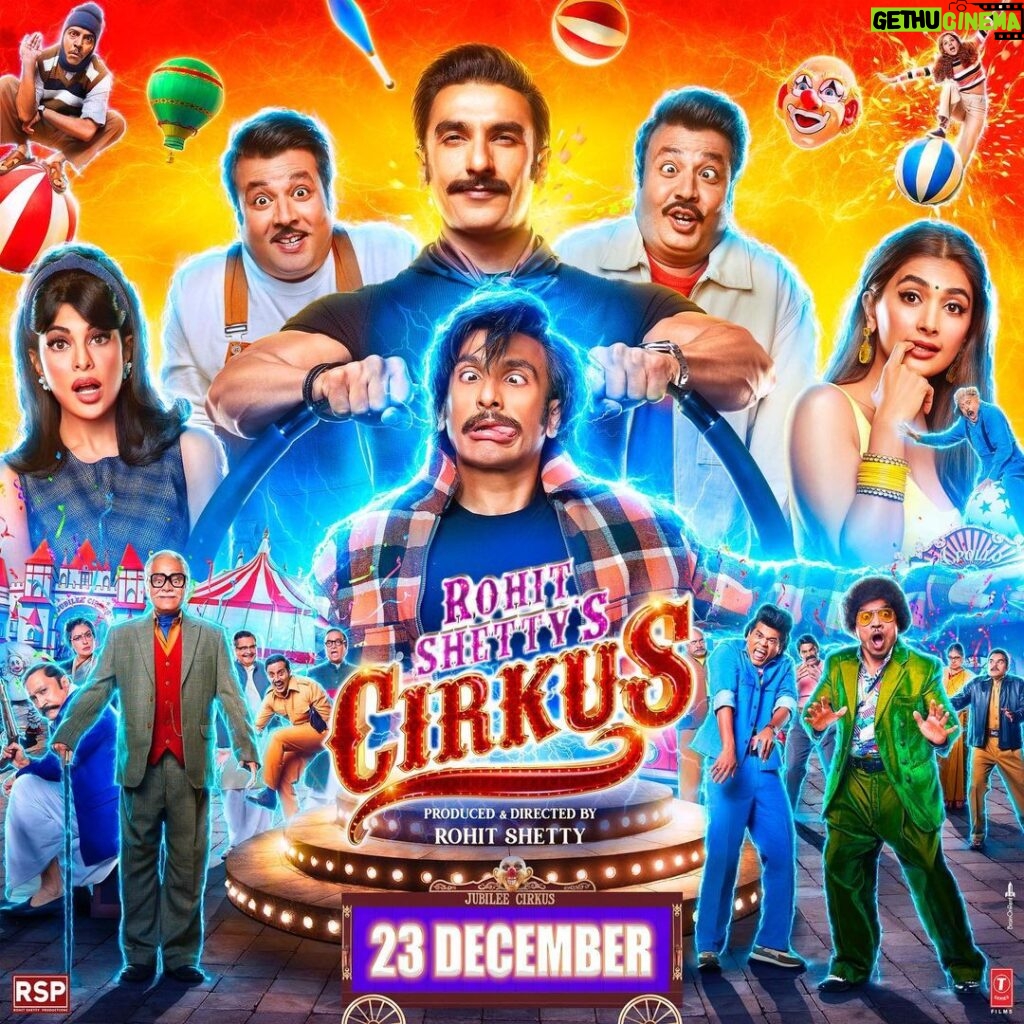 Varun Sharma Instagram - Blessed to be a part of THIS laugh riot...the #Cirkus family ❤️🎪 Coming to entertain YOU & YOUR FAMILY on 23rd Dec! #CirkusThisChristmas @itsrohitshetty Sir @rohitshettyproductionz @tseriesfilms @tseries.official
