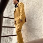 Varun Sharma Instagram - ⚡️💛 Styled by - @anshikaav Assisted by - @yash__shah1612 Suit - @ankitalathofficial Shoes - @dmodotofficial Watch - @jaipurwatchcompany Sunglasses - @thehalfdone