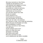 Verónica Lozano Instagram – César Mascetti se despidió de sus seres queridos con estas palabras .
La muerte , la vida , el amor y la belleza confluyen para poner en palabras y de modo honesto y consciente el saber  del partir , de irnos .
Convivimos con esa idea de finitud , que muchas veces ignoramos o no aceptamos .
Leer sus palabras , refuerza lo q ya se . Estamos de paso .. . 

Gracias César por tu simpleza , tu don de gente y tu huella en el periodismo.
Por tus palomas , duraznos y rosas .
Gracias @sanmihanovich por compartir esta belleza.
Mónica preciosa te abrazo y beso 🕊❣️🌸💐