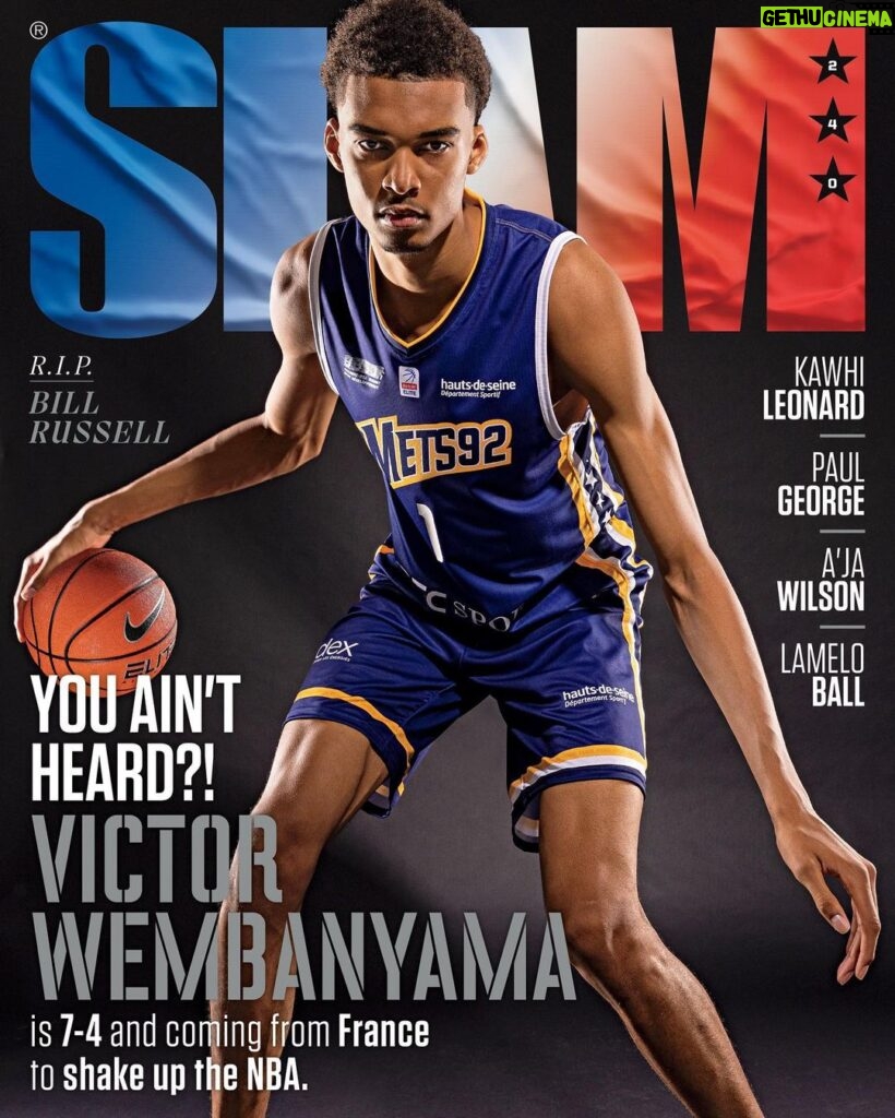 Victor Wembanyama Instagram - Have you seen a basketball player like this? No, you haven’t. Victor Wembanyama covers SLAM 240. Link in bio.