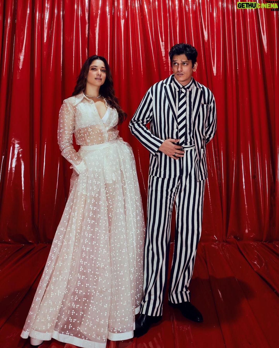 Vijay Varma - 719.9K Likes - Tammy and I for @abrahamandthakore at the opening of @jioworldplaza ✨✨
#NewOrderOfStyle #MumbaiAtThePlaza #JioWorldPlaza