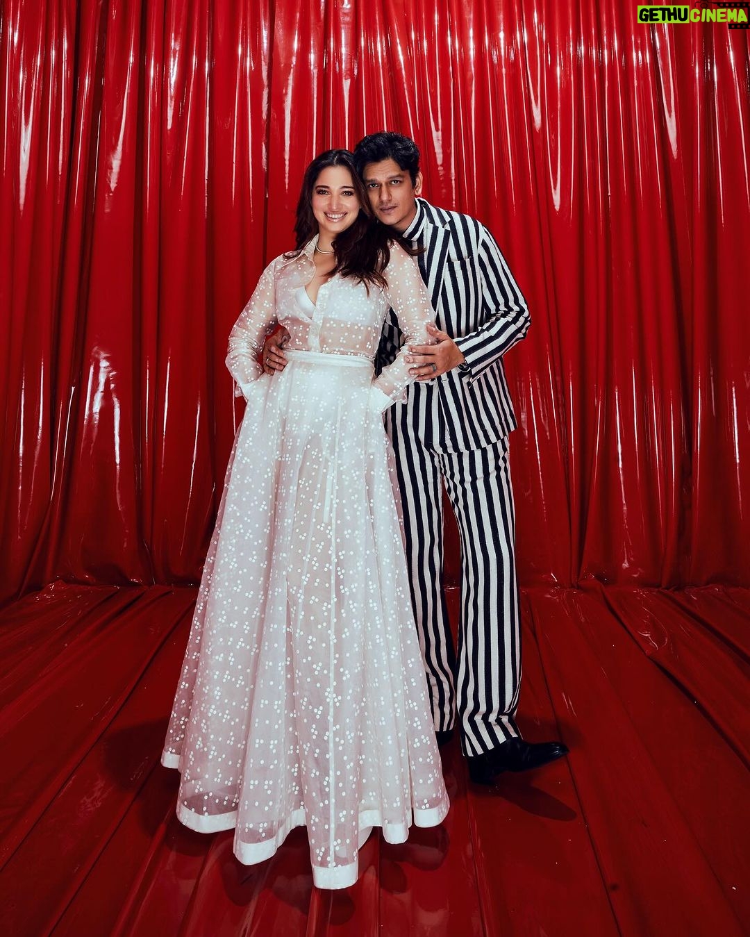 Vijay Varma - 719.9K Likes - Tammy and I for @abrahamandthakore at the opening of @jioworldplaza ✨✨
#NewOrderOfStyle #MumbaiAtThePlaza #JioWorldPlaza
