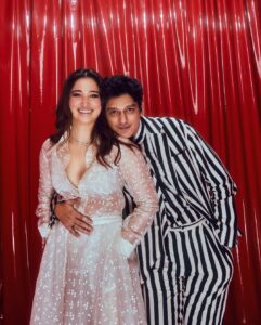 Vijay Varma Instagram - Tammy and I for @abrahamandthakore at the opening of @jioworldplaza ✨✨ #NewOrderOfStyle #MumbaiAtThePlaza #JioWorldPlaza