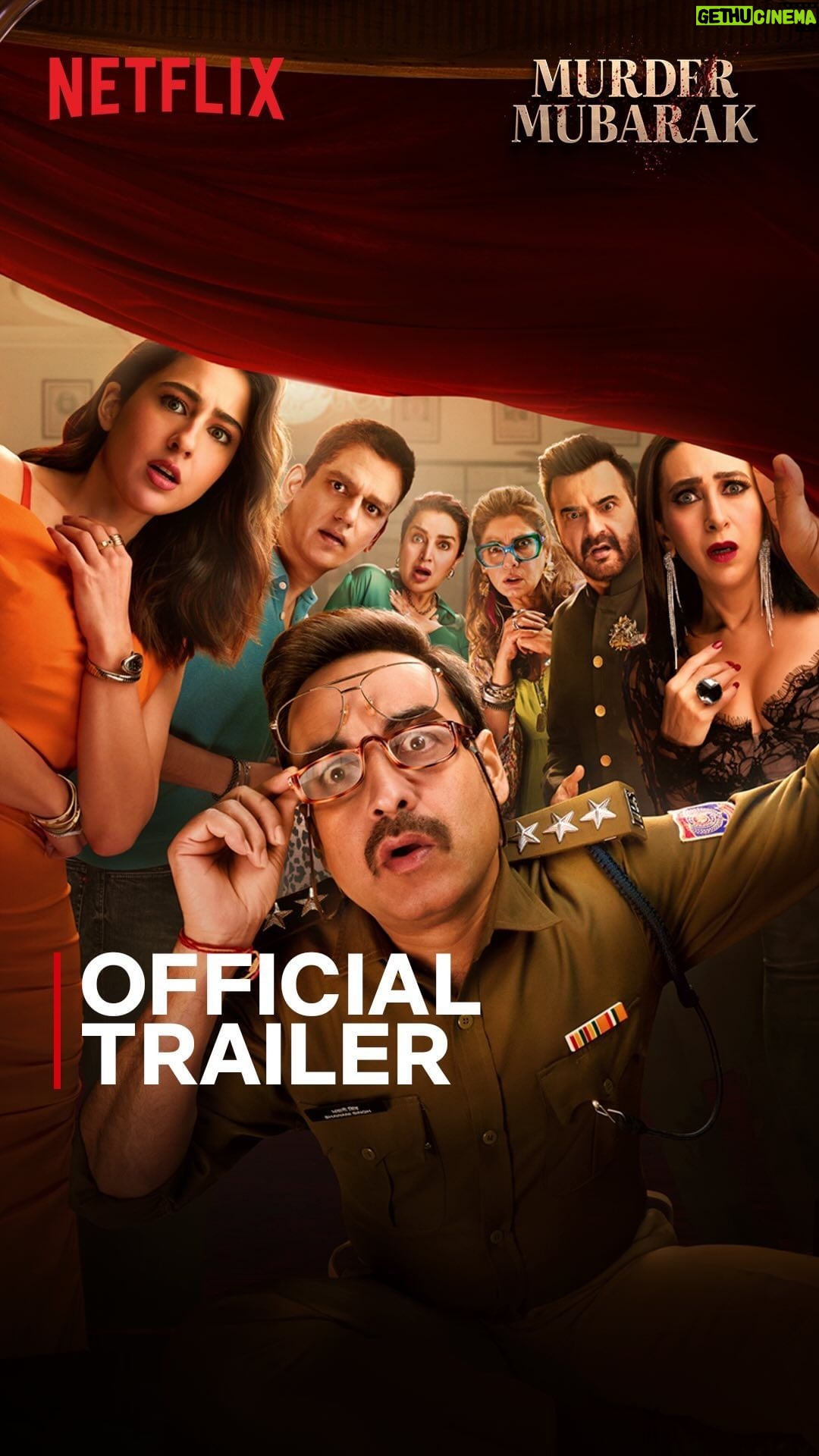 Vijay Varma - 234.7K Likes - Khatarnaak mystery, Unexpected twists aur Royal Delhi Club ke Crazy Rich Members; it’s time to say Murder Mubarak!
#MurderMubarak, coming on 15 March, only on Netflix!
#MurderMubarakOnNetflix @saraalikhan95 @pankajtripathi @itsvijayvarma @therealkarismakapoor #DimpleKapadia @sanjaykapoor2500 @tiscaofficial @suhailnayyar @aashimgulati @homster #DineshVijan @anuja.chauhan @suprotimsengupta @gazaldhaliwal @sharadakarki @poovijan @soulfulsachin @jigarsaraiya @priyasaraiyaofficial @anaitashroffadajania @zeemusiccompany @maddockfilms