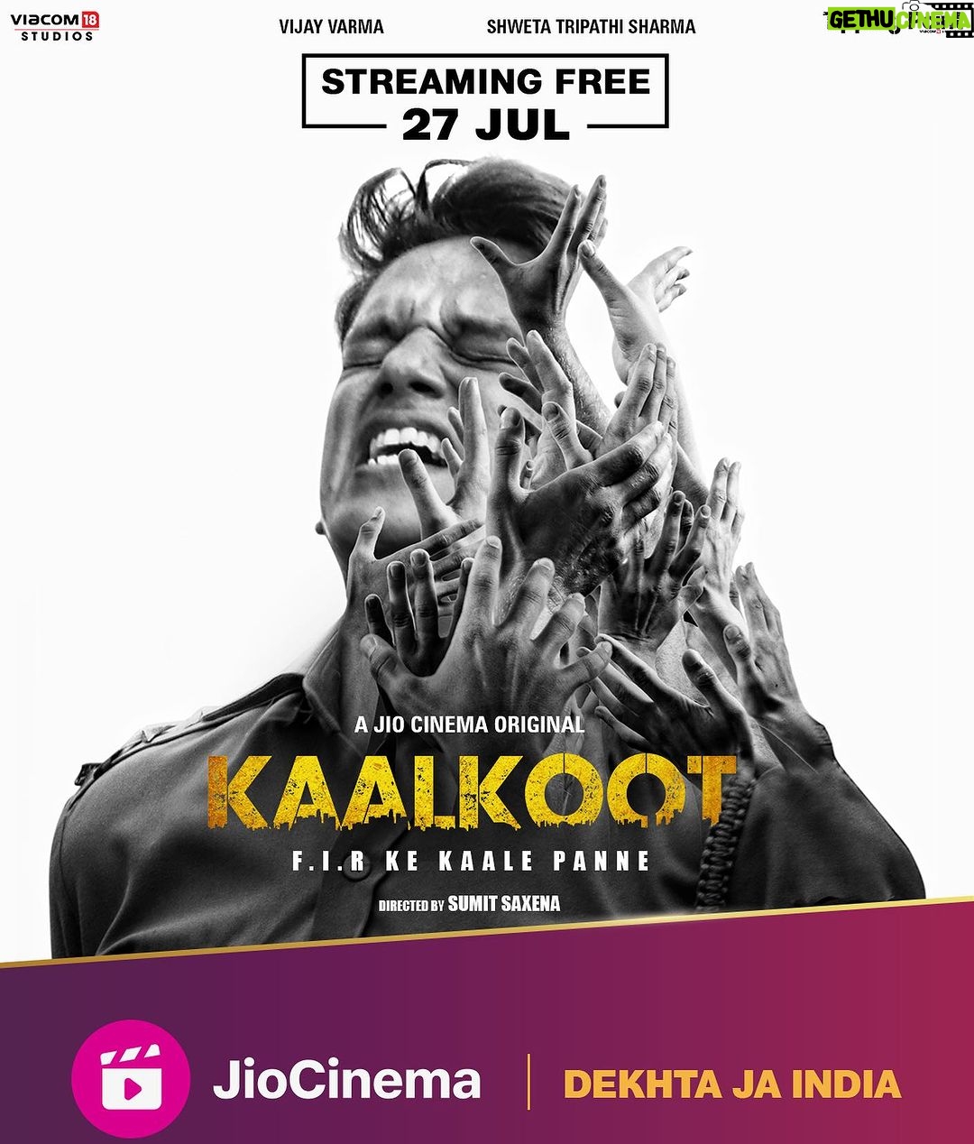 Vijay Varma Instagram - Ravi Shankar Tripathi Watch #Kaalkoot on @officialjiocinema Streaming free 27 July onwards @battatawada @seema.biswas.792 @gopaldatt @Suzannamukherjee @ajit_andhare @sumit.saxena.35912 @bindraamritpal @anandntiwari @viacom18studios @tippingpointfilms @Leomediacollective @Karanstyagi @Arunabhkumar