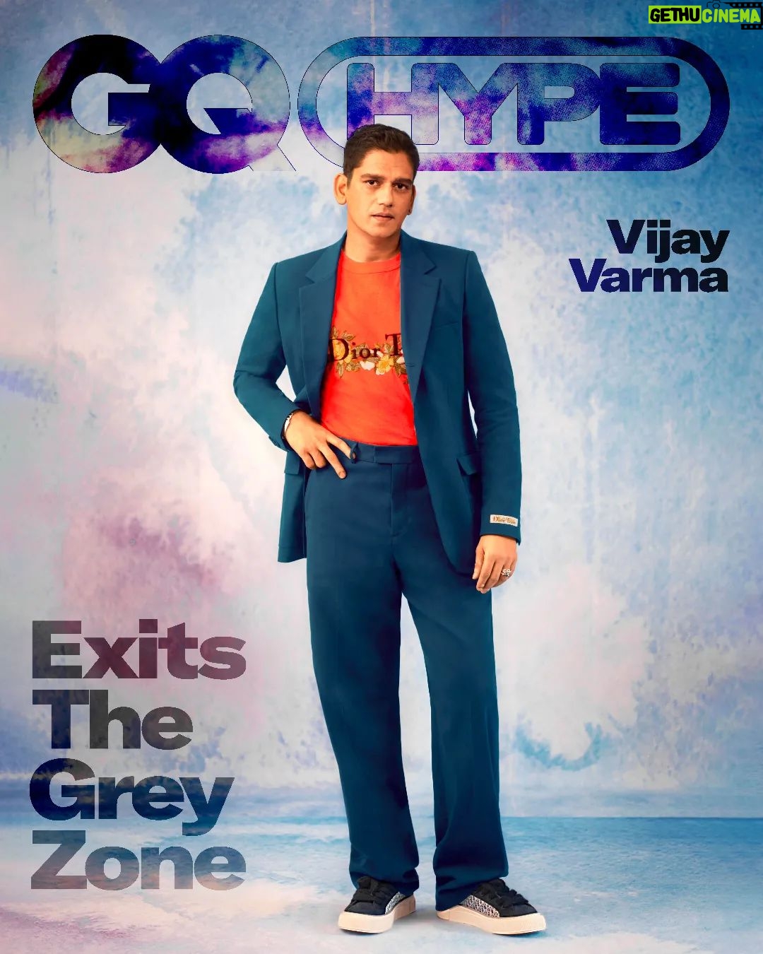 Vijay Varma Instagram - After playing dark characters in a slew of recent hits, #VijayVarma is now ready to embrace his "romance era". Could it be because he's madly in love? Read more about this buzzy actor at at the link in bio and at gqindia.com Head of Editorial Content: Che Kurrien (@chekurrien) Photographer: Sahil Behal (@behal.sahil) Stylist : Selman Fazil (@selman_fazil) Writer: Saloni Dhruv (@because_everythingsucks) Hair: Alistan Fernandes (@alistan_fernandes) Makeup:Sama Rajan/ thereelartistco (@Sama.rajan) (@thereelartistco) Entertainment Director: Megha Mehta (@magzmehta) Art Director: Mihir Shah (@mahamihir) Visuals Editor: Shivanjana Nigam (@shivanjana_nigam) Suit and T-shirt by Dior Tears Sneakers by Dior Men (@dior)