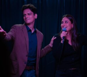 Vijay Varma Instagram - I never danced on-screen before #JaaneJaan. I was always too shy.. I still am. It wasn’t even written in the script! I would have prepared myself in that case. @sujoyghoshofficial broke the news to me on the set and I protested.. But when @kareenakapoorkhan asks you to dance.. you dance. That’s the rule😛 @netflix_in