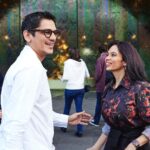 Vijay Varma Instagram - At @ngvmelbourne with darlings @jasmeet_k_reen soaking in #PierreBonnard’s incredible work at display. This art experience was so transportive. Thank You @iffmelbourne for this dose of vibrant colours 💥 Pictures by @phamstapham Wearing @rajeshpratapsinghworks @vrindaanarang NGV Melbourne