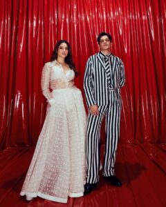 Vijay Varma Instagram - Tammy and I for @abrahamandthakore at the opening of @jioworldplaza ✨✨ #NewOrderOfStyle #MumbaiAtThePlaza #JioWorldPlaza