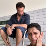 Vijay Varma Instagram - We pose- we slay- we smile- we nap 🕺🏻 Thank you for the nicest memories team #MurderMubarak And thank you for all the love, public ❤️🌺 @netflix_in @maddockfilms @homster