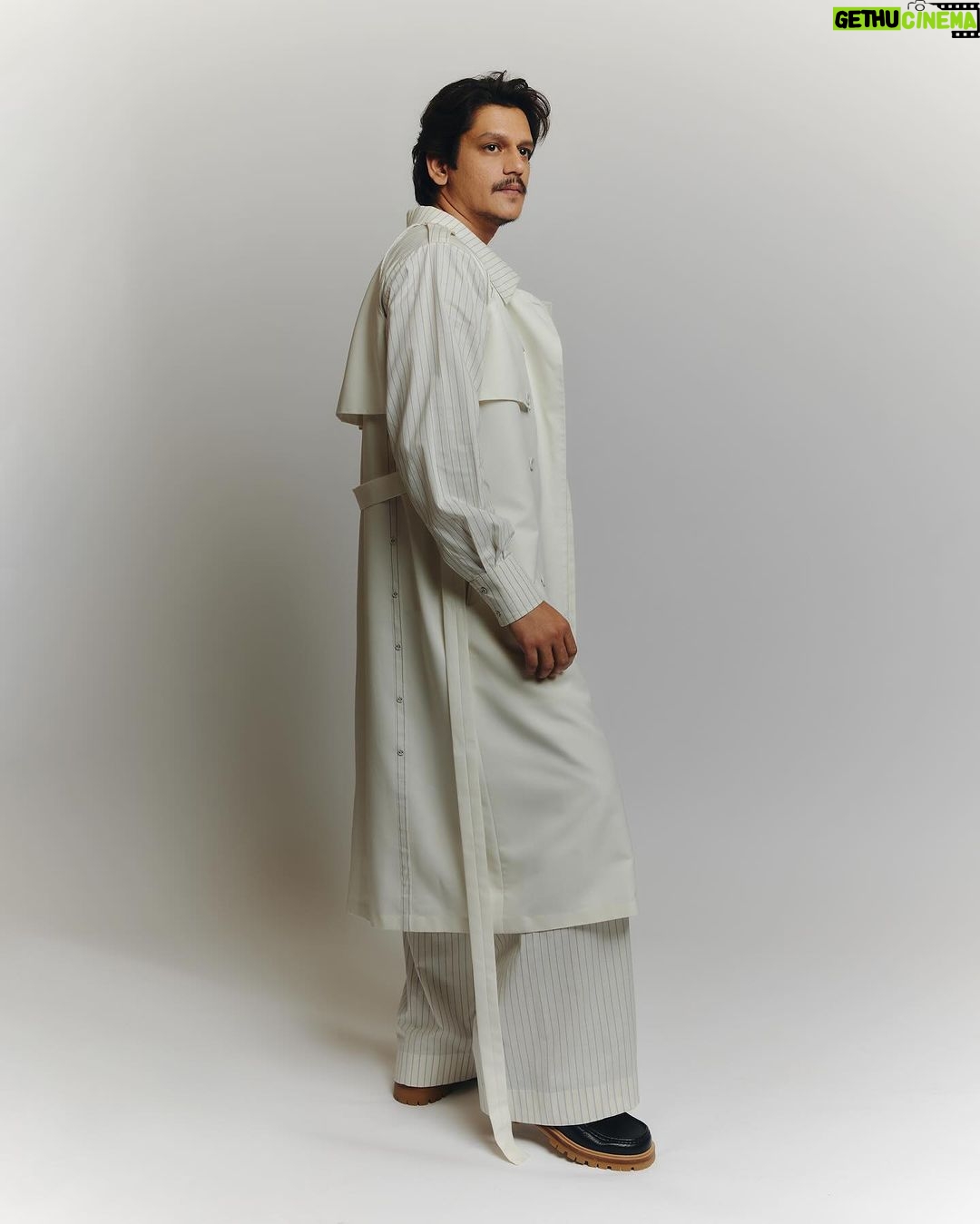 Vijay Varma Instagram - #AreYouReady for #MirzapurS3 and #MatkaKing on @primevideoin 😎 Wearing @rishtabyarjunsaluja Styled by @vrindaanarang Shot by @soujit.das