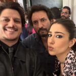 Vijay Varma Instagram - Some snippets from #MurderMubarak launch.. have you seen the trailer?👀