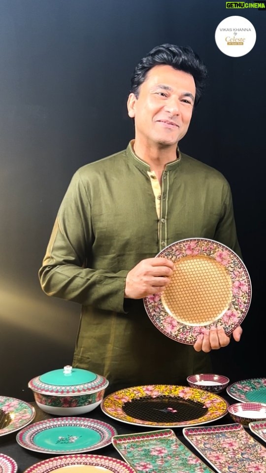 Vikas Khanna Instagram - Kick starting the festive season with our partner in inspiration. For ours to yours with all the love and happiness for 2024. May each day bring in million reasons to celebrate and create memory over food. #vikaskhannabyceleste #vikaskhanna #chef #food #chefvikaskhanna #nidhibagheria #24karatgoldplated #24karatgold #festiveseason #luxury #luxuryplates #diningexperience #elevatingdiningexperience #love #happiness #celebration #lohri #lohri2024 #memories