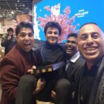 Vikas Khanna Instagram - Recently received The Most Influential Indian in the World Award by Elite Magazine. I had to post my favorite picture (pic 1) of the ceremony at Statue of Liberty with my favorites @jayisready @roni.mazumdar @chef.vijayakumar lifting me up to celebrate. Everyone knows the amount of respect I have for @unapologeticfoodsnyc @chefchintan & team. Chintan used to work with me years ago; one evening I told him in my office that he is going to touch the skies. A Chef’s true talent is dedication & attitude & he had that all in abundance. Never heard him, Roni or Vijay pulling anyone down. All lifting each others & our community (as you can see 🙈) It’s true, a real leader believes in raising the water so that all the boats rise. Moreeee power to you guys. ❤️ New York, New York