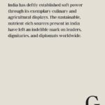 Vikas Khanna Instagram - India’s cuisine is our soft power to the World. Today we are rated as one of the top cuisines in the World….With several Michelin Star Chefs to most influential global Indian chefs & also in the World’s Top Lists. Indian chefs & restaurateurs play a vital role in making this happen & bringing the World closer to our country. Honored to be a part of this journey. Repost: @thegeostrata Soft power is the country’s ability to influence others without resorting to coercion. It serves as an antipode to hard power, which is influencing people through coercion and military capabilities. Cuisine diplomacy, a time- tested strategy, entails showcasing and promoting one’s culture to others via its culinary riches. The nation has the capacity to impact its citizens through its gastronomic traditions. Authored by Nandita Lata for the Geostrata. Graphics by Geostrata’s @graphicsofstrata To read the complete article, click on the link in bio [Food, Foreign Policy, Diplomacy, India, Japan, IAS, UPSC, Gastronomy] #geostrata #india #ias #trade #usa #japan #diplomacy #food #studyias #news #latest