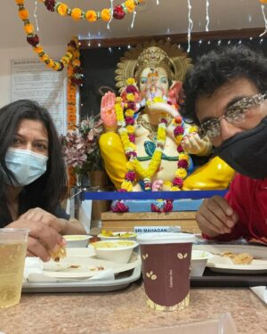 Vikas Khanna Instagram - Though most of the day I was at Bungalow kitchen, I had to visit Radha’s favorite Ganesh Temple Flushing for dosa. 
This used to be our favorite ritual, visiting the temple & then the canteen. 
With all my love for the chefs there I say, that the dosa doesn’t taste the same without her. 
I’ve been cooking & creating restaurants for almost 40 years, I can say that for sure that it’s all about the company we share our meals & celebrate. 

For 47 years my sister was my best friend & the most amazing & irritating person as sisters can be. ❤️
But always the first person to stand by me. 
Thank you God for giving me a sister, but wish she had a longerrrr life. 
ALWAYS & FOREVER - Viku