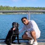 Vikram Barn Instagram – Spent most of the weekend playing fetch 🐶 Georgian Bay Islands National Park