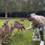 Vikram Barn Instagram – We met kangaroos! 🦘 Australia Zoo