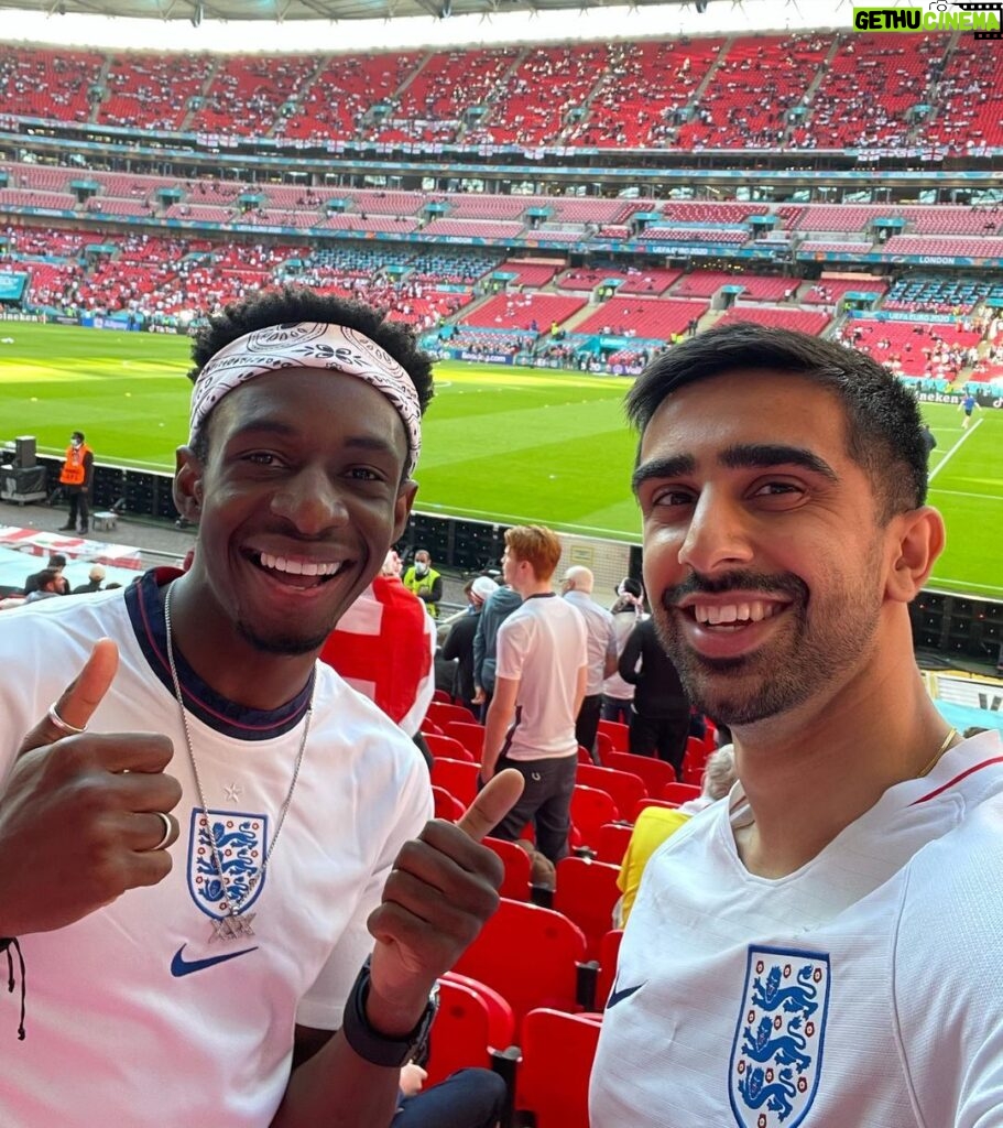 Vikram Barn Instagram - COME ON ENGLAND! Wembley Stadium