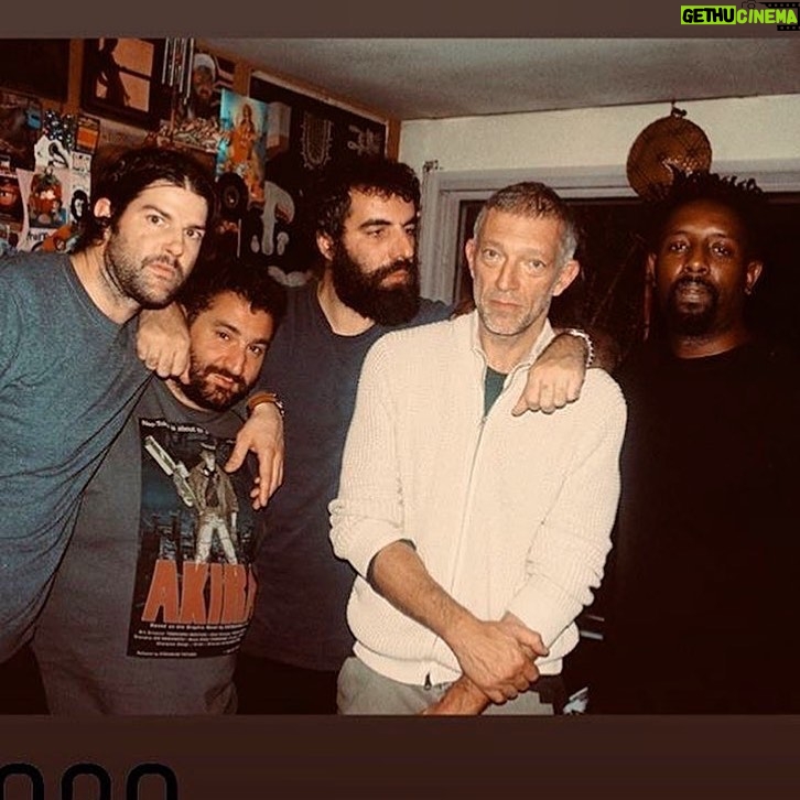 Vincent Cassel Instagram - Crew du cru by @pinknoise.music ❤️ @kourtrajmeofficiel #lateampanam 20ème arrondissement, Paris