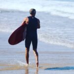 Vincent Cassel Instagram - Last waves of the summer @joshhallsurfboards @hoalen #goofy4life 📸 @mathieuthoisy Côte Des Basques Biarritz