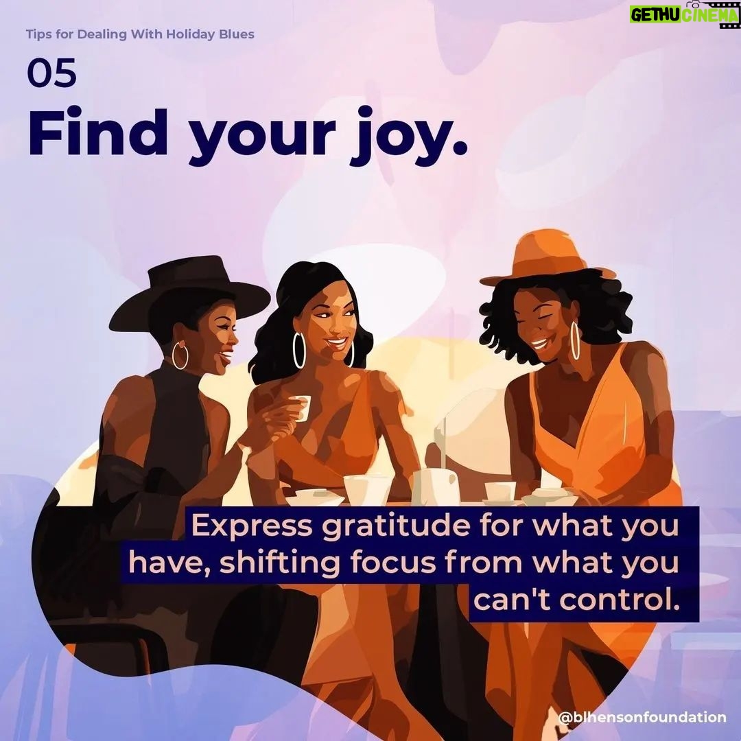 Viola Davis Instagram - Embrace the power of joy and reclaim the Holiday season! β¨Let these tips be your guide as you embark on a journey of finding joy amidst the Holiday Blues.π βοΈ Want to share some tips with the BLHF Community? Comment them below! Be a good vibe today. π± Follow @blhensonfoundation for more helpful resources! #BLHF #BLHF5YEAR #Blackmentalhealth #Healthymind #Blackmentalwellness #Blackjoy #Blackwomen #Blackmen #Joyisournorthstar π π@blhensonfoundation