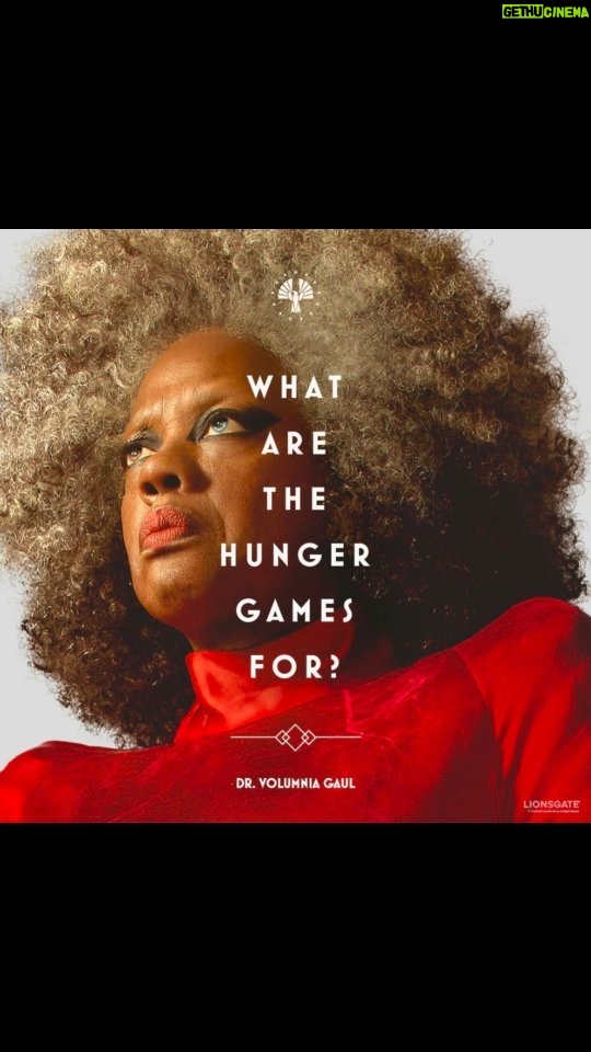 Viola Davis Instagram - #TheHungerGames Nov 17th baby!! It is a ride πππ γ»γ»γ» Witness the rise of power. The Hunger Games: The Ballad of Songbirds & Snakes - in theaters & IMAX November 17. π@TheHungerGames