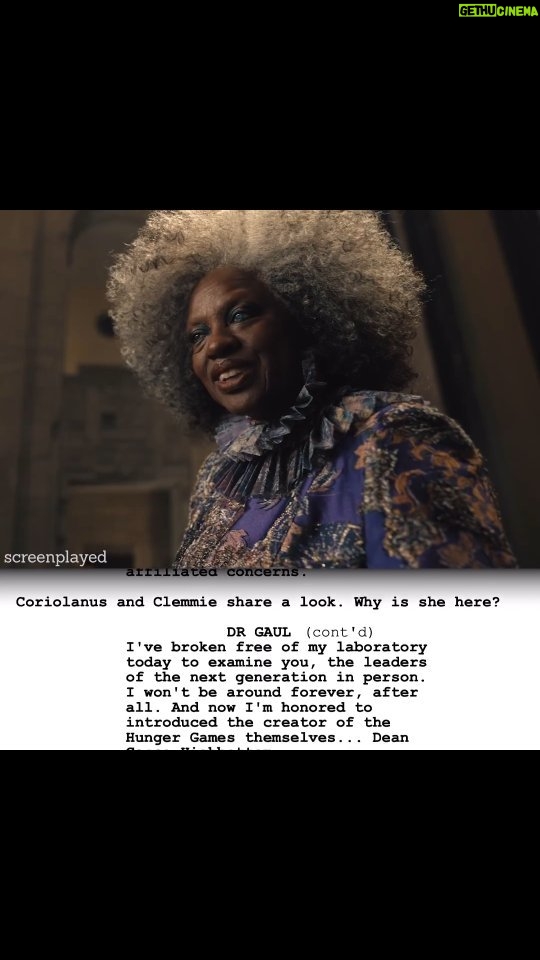 Viola Davis Instagram - #Repost @screenplayed ・・・ Check out Viola Davis & Peter Dinklage in this @Screenplayed clip from #TheHungerGames: The Ballad of Songbirds and Snakes. In theaters now.