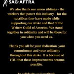 Viola Davis Instagram - Wooooooooohoooooo!!!!! Congrats to ALL involved!! To the artists who toughed it out and suffered insurmountable losses....To the actors who showed up on picket lines and stood in solidarity.....to our leaders who fought steady, hard....a hearty CONGRATULATIONS!!!! It is a privilege to be an artist but an even greater privilege to be in a community. Big love!!!! ❤️❤️❤️
