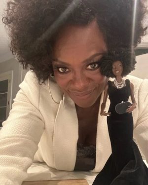 Viola Davis Instagram - 6 year old Viola is squealing. 58 year old Viola is....proud. Thank you @Mattel for this one-of-a-kind @Barbie! 🥹😭❤️ #Barbie65