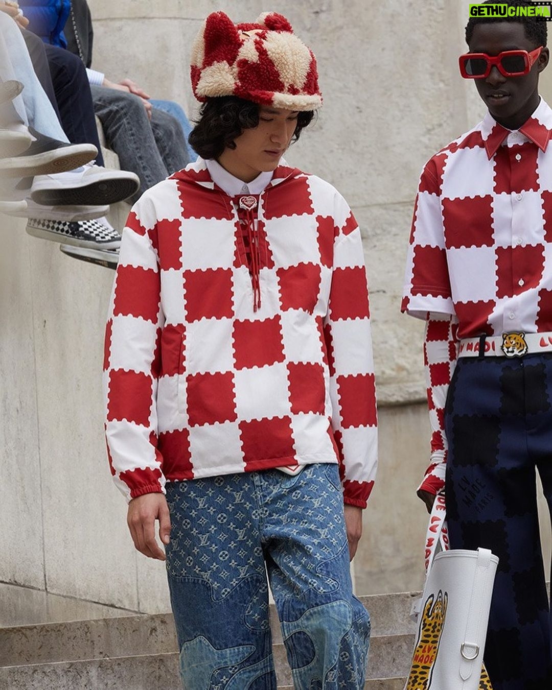 Virgil Abloh Instagram - @nigo abloh² for @louisvuitton 🐉✨® ~ low key, out now photography c/o @wintervandenbrink Palais de Tokyo