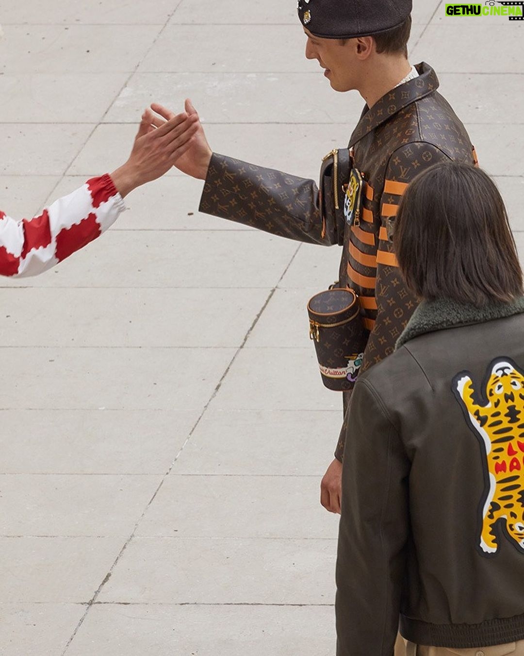 Virgil Abloh Instagram - @nigo abloh² for @louisvuitton 🐉✨® ~ low key, out now photography c/o @wintervandenbrink Palais de Tokyo