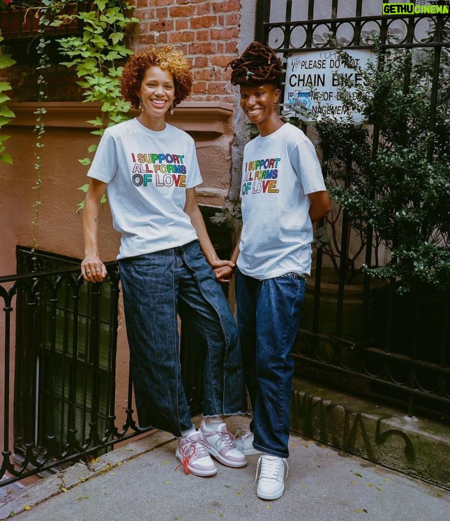 Virgil Abloh Instagram - @ayo_zuri and i, our ISBW project under @off____white™ & @post_____modern weaving what we stand for into fashion, arts & culture ecosystems. models c/o @aaliyah.jpg @uhhhgeminize photography c/o @julianjackson [PSA] “I Support All Forms of Love” ~ 100% of the proceeds will go to Black LGBTQIA+ Migrant Project to further their work, globally. Off-White™️ and its founder and creative director, @virgilabloh & @ayo_zuri are proud to announce the launch of the “I Support All Forms of Love” Pride capsule collection within their “I Support Black Women” campaign featuring special edition t-shirt and belt in order to raise awareness, honor LGBTQIA+ History Month activists and raise funds. The money raised will support the Black LGBTQIA+ Migrant Project (BLMP @officialblmp): a Black Queer & Trans Migrant led independent organization sponsored by the Transgender Law Center, which envisions a world where no one is forced to give up their homeland and where we are free and liberated. You can support the Black LGBTQIA+ Migrant Project by amplifying their stories, shopping the “I Support All Forms of Love” Pride capsule collection or donating via @off____white link in bio. — The capsule collection is now available at @em___pty___gallery store with 100% proceeds going to @officialblmp. Soho, N.Y.C
