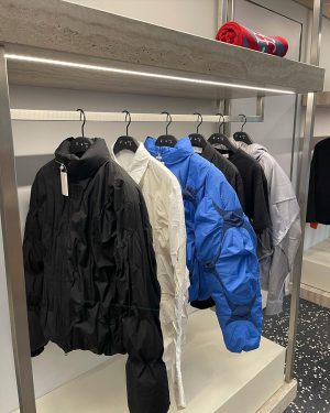 Virgil Abloh Instagram - worked a quick morning shift at @off___white__paris. first of many featured designers from my personal circle of designers, coordinating rare items for Paris. laid out today, @cactusplantfleamarket, @jjjjound and @postarchivefaction… more & more rare designers to come over time, never a prior announcement until items arrive.

also my knee-jerk habit of drawing on shoes. random gems hidden in shelves. bonjour.