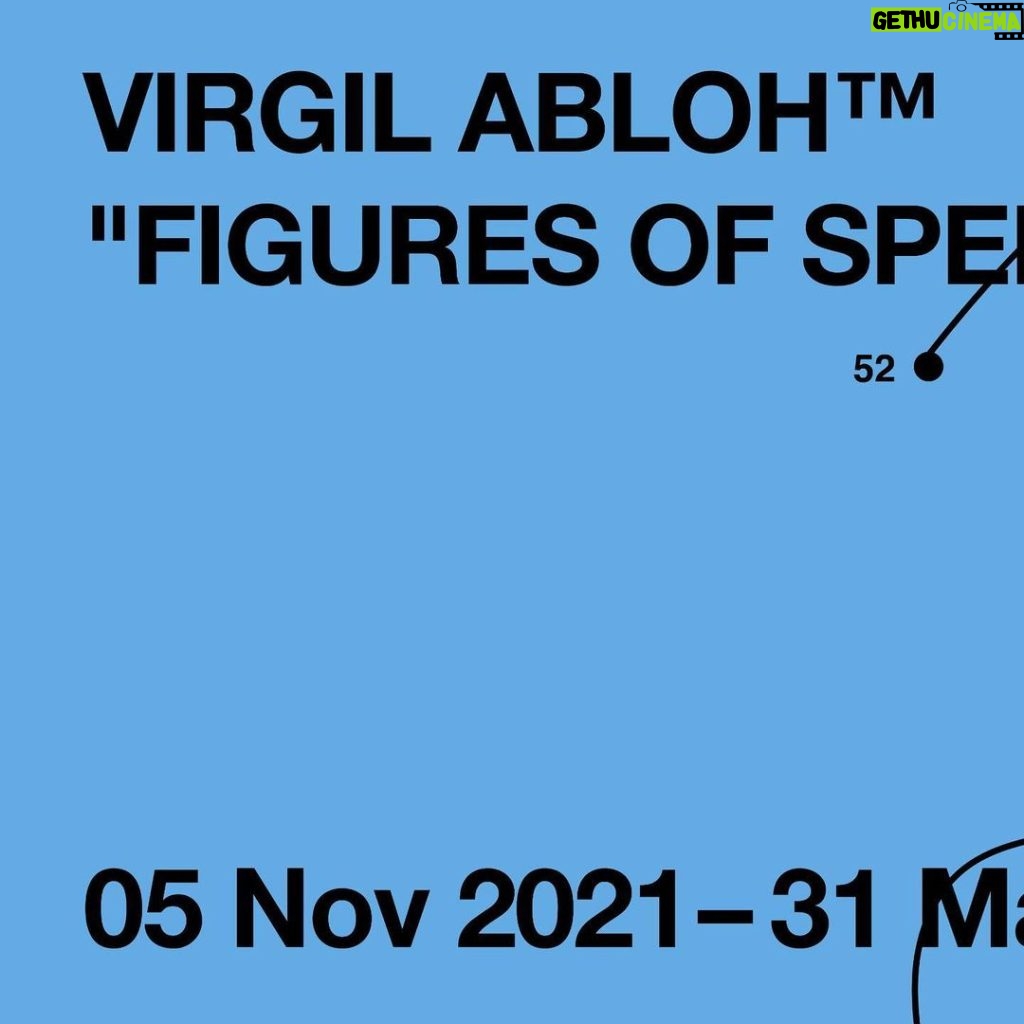 Virgil Abloh Instagram - exhibition identity for “Figures of Speech” @qatar_museums @dohafirestation [A~A] @oma.eu [AMO] @samirbantal ~ opening tomorrow Doha, Qatar