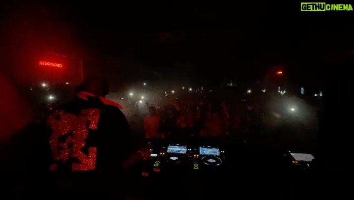 Virgil Abloh Instagram - @circolocoibiza is cut from a different cloth, sonically and literally. @off____white™ Circoloco sparkle tee & hoodies as evidence 👻 🚨✨® ~ will upload my whole set at some point, i love Halloween sets cause all of a sudden i start selecting moody- soundscape-y tracks … shout out to the thousands of kids with rave-y warehouse spirit as far as the eye could see… New York, New York