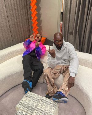 Virgil Abloh Instagram - imagine what goes on in my head if this is what i see. writing a new sets of fashion shows right now, i’ve been at the level deliver 12 collections total a year for years now for all the different OW LV stables, happily with energy to spare which is the funny part. 

design is implied, my bag is to consider it writing, like book-books. current nomad phase. dinner for one please. ~ first question i ask my studio when I walked in, “why are clothes even important?”… better yet “are clothes important?”…
