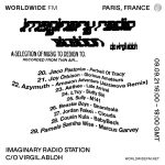 Virgil Abloh Instagram - latest episode of my radio show on @worldwide.fm ~ link in bio 01. Floating Points - Peroration Six 02. Krust - Cold War 03. Yusef Lateef - Sister Mamie (Live At Pep’s Lounge, Philadelphia / 1964) 04. John Coltrane - A Love Supreme, Pt. IV - Psalm (Live) 05. Penny Goodwin - Slow Hot Wind 06. Cleo Sol - Sunshine 07. Jorja Smith - Rose Rouge 08. Amber Mark - My People 09. Kyoto Jazz Massive - Mind Expansions (Butti 49 Fuji Fusion - feat. Maiya James) 10. Manu Dibango - Sun Explosion 11. Moses Boyd - Rye Lane Shuffle 12. Omar - It’s So 13. We Are Shining - Hey You 14. Boldy James & The Alchemist - Double Hockey Sticks 15. Boldy James & The Alchemist - Speed Trap 16. Kota the Friend & Statik Selektah - Wolves 17. Shawn Binladen - Bulldog Got Rabies (feat. Four50) 18. Ezra Collective, Jme & Swindle - Quest For Coin II 19. Menahan Street Band - The Traitor 20. Jaco Pastorius - Portrait Of Tracy 21. Joy Orbison - Glorious Amateurs 22. Azymuth - Amazon Adventure (Jazzanova Remix) 23. Aathee - Late Arrival 24. L?cy - Slutty Siri 25. Sully - M141 26. Beastie Boys - Shambala 27. Jordan Rakei - Clouds 28. Cousin Kula - BabyBack 29. Pamela Samiha Wise - Marcus Garvey