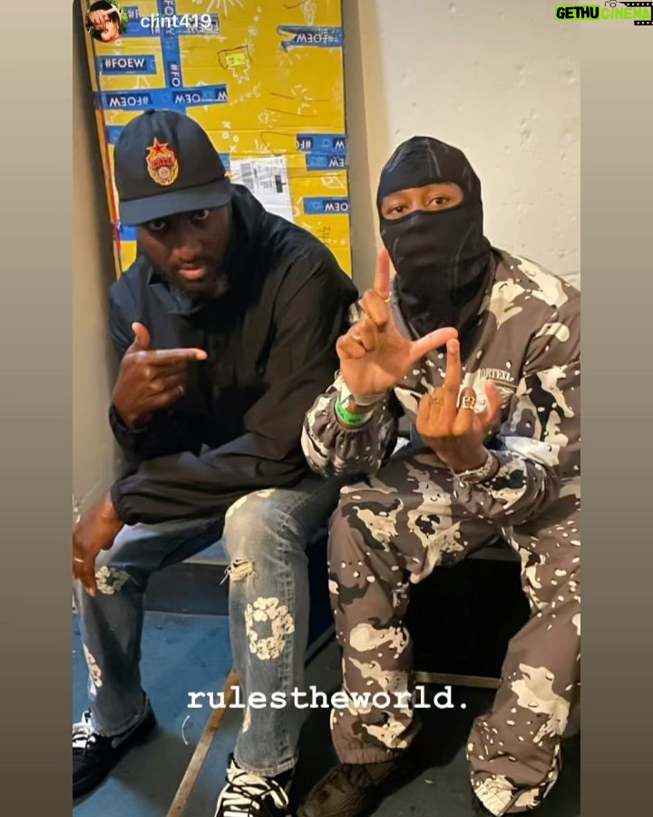 Virgil Abloh Instagram - @clint419 rules the world, and we just live in it. Off-White London