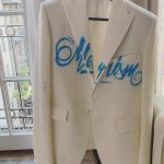 Virgil Abloh Instagram - it’s the thought process for me… “A FORMALITY” series of tailoring experiments series 2 ~ 𝓛𝓸𝓾𝓲𝓼 𝓥𝓾𝓲𝓽𝓽𝓸𝓷 men’s 2nd floor atelier ~ @charliedovesnyc guest fine artist with the finishing details iterating on the MET theme of my Americana. New York, New York