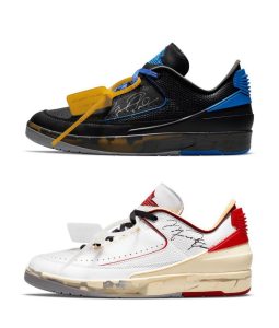 Virgil Abloh Instagram - @Off____White™ x Air Jordan 2 Low is now available online via the link in bio.  “design premise: trap the indescribable into the object” as stated by @virgilabloh. Like no other sneaker, the Air Jordan 2 Low represents a piece of archival history obsessively recreated with contemporary tech and details. Discover a new chapter of Off-White™ x Jordan ~ @jumpman23 A unique crafting process was used to reverse engineer the original premium Air Jordan 2 in homage to the legendary sneaker, proudly incorporating signs of wear and tear into the design and embellishing with MJ’s signature and contemporary touches.