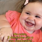 Vitória Moraes Instagram – Meu combustível é um sorriso de 2 dentinhos, só de pensar que quando vi os 2 tracinhos morri de medo…