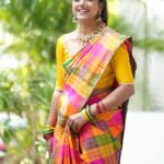 Vithika Sheru Instagram – This complete look is designed by my most fav @bhargavikunam ❤️ thank you sooo much akkaaa for always being part of my special events 🫶🏽 I love you the most.. 

Saree – @bhargavikunam 
Pc – @teamartviewworks