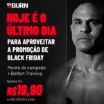 Vitor Belfort Instagram - Este é o momento decisivo: o último dia da nossa promoção de Black Friday para 'Mente de Campeão + Belfort Training'. Ter uma mente e vida de campeão começa com escolhas que transcendem o momento presente, pensando no impacto futuro e no caminho para o sucesso. Com 'Mente de Campeão + Belfort Training', você não apenas se dedica a uma rotina de treinos, mas embarca em uma jornada de transformação pessoal, com metodologias que elevam seu potencial a outro nível. É mais do que treino, é um estilo de vida focado em resultados e crescimento contínuo. Não perca a chance de se juntar a um programa que molda campeões, em todos os aspectos da vida. Acesse o link que está na minha Bio agora e aproveite essa oportunidade única antes que você acabe. Lembre-se, grandes conquistas começam com decisões. Hoje é o dia de dar o primeiro passo em direção a uma vida e mente de campeão! 🌟🏆